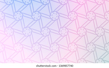 Smart background with decorative geometric layot. Vector illustration. Gradient color.