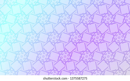 Smart background with decorative geometric layot. Vector illustration. Gradient color.