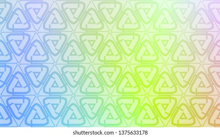 Smart background with decorative geometric layot. Vector illustration. Gradient color.
