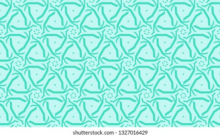 Smart background with decorative triangles layot. Vector illustration. Blue, turquoise color . Decorative design for you idea. Seamless.