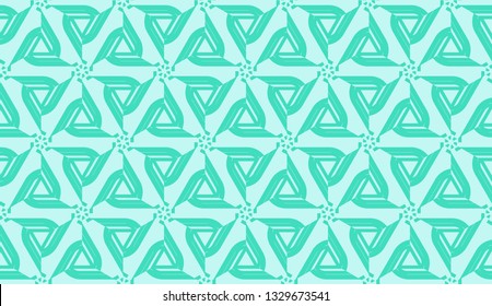 Smart background with decorative triangles layot. Vector illustration. Blue, turquoise color . Decorative design for you idea. Seamless.