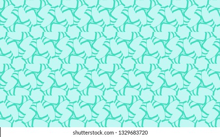 Smart background with decorative triangles layot. Vector illustration. Blue, turquoise color . Decorative design for you idea. Seamless.