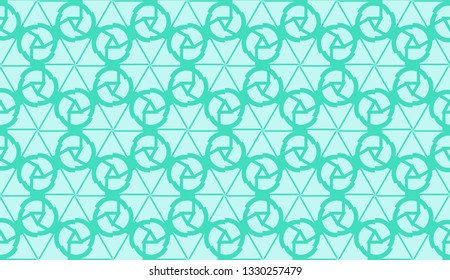 Smart background with decorative triangles layot. Vector illustration. Blue, turquoise color . Decorative design for you idea. Seamless.