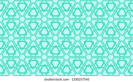 Smart background with decorative triangles layot. Vector illustration. Blue, turquoise color . Decorative design for you idea. Seamless.
