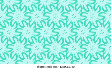 Smart background with decorative triangles layot. Vector illustration. Blue, turquoise color . Decorative design for you idea. Seamless.