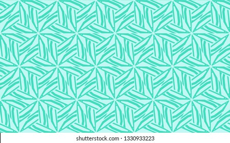 Smart background with decorative triangles layot. Vector illustration. Blue, turquoise color . Decorative design for you idea. Seamless.