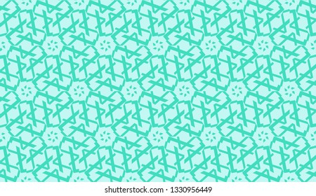 Smart background with decorative triangles layot. Vector illustration. Blue, turquoise color . Decorative design for you idea. Seamless.