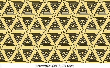 Smart background with decorative triangles layot. Vector illustration. Decorative design for you idea