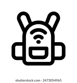 smart bag icon. vector dual tone icon for your website, mobile, presentation, and logo design.