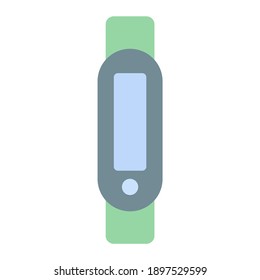 smart band using soft color and flat style