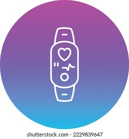 Icono de vector de banda inteligente. Se puede usar para imprimir, móviles y aplicaciones web.