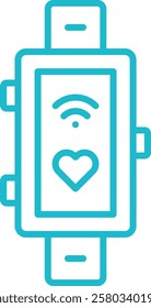 Smart Band vector icon. Can be used for printing, mobile and web applications.