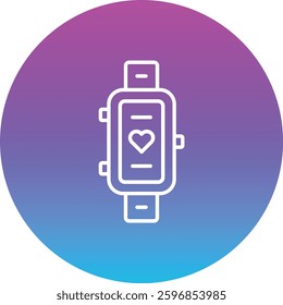 Smart Band vector icon. Can be used for printing, mobile and web applications.
