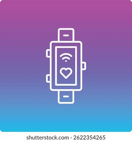 Smart Band vector icon. Can be used for printing, mobile and web applications.