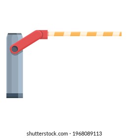 Smart barrier icon. Cartoon and flat of Smart barrier vector icon for web design isolated on white background