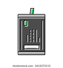 smart battery color icon vector. smart battery sign. isolated symbol illustration
