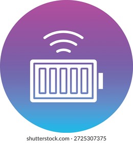 Icono de Vector de batería inteligente. Se puede utilizar para aplicaciones de impresión, móviles y de Web.