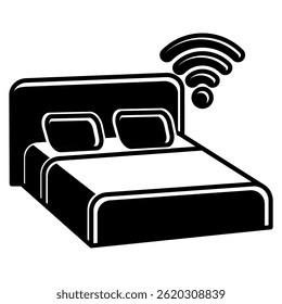 Smart Bed icon represented by Smart Bed Black Filled style.