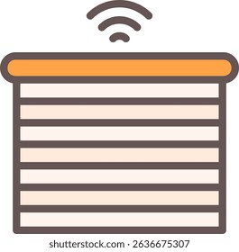 Smart Blinds Filled Style Icon Design