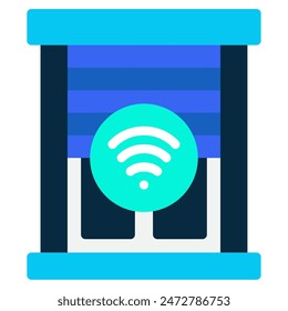 Icono de Smart Blinds para Web, App, infografía, etc