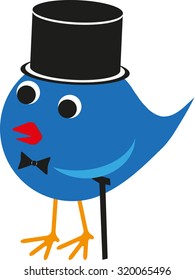 Smart blue bird 