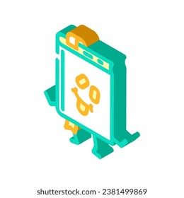 smart book character isometric icon vector. smart book character sign. isolated symbol illustration