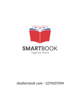 Smart book logo design template