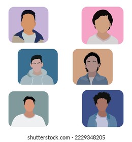 Smart Boy Avatar Vector Art.This is an printable and editable svg file.