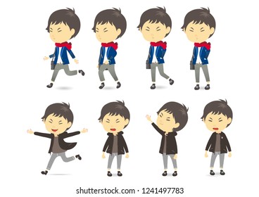 smart boy illustration