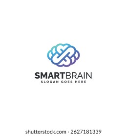 Smart Brain Colorful Logo Design