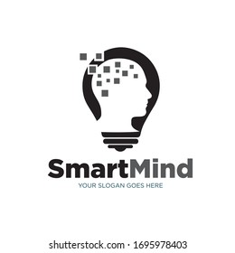 smart brain innovation logo designs