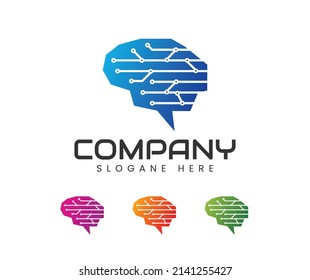 Diseño de logotipo de tecnología inteligente