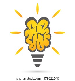 smart brain - vector icon