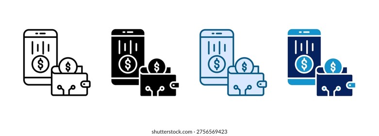 Smart Budget Icon Set Multiple Style Collection