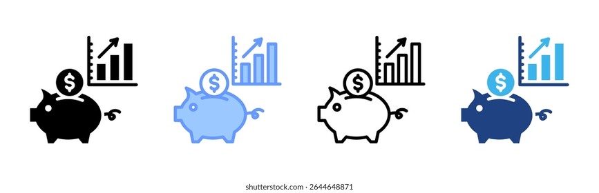 Smart Budget icon sheet multiple style collection