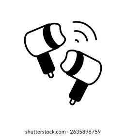 Ilustração de estoque de vetor de ícone Smart Buds