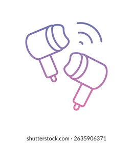 Ilustração de estoque de vetor de ícone Smart Buds