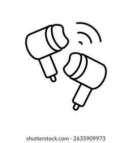 Ilustração de estoque de vetor de ícone Smart Buds