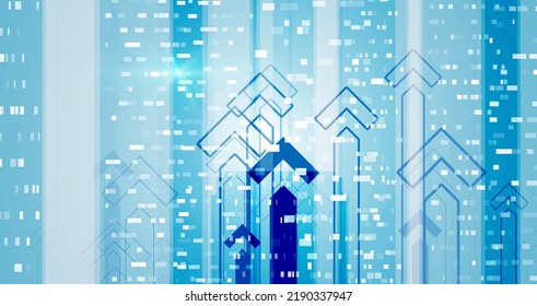 Diseño de concepto de construcción inteligente para la ilustración de la ciudad. Concepto gráfico para su diseño.
