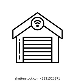 Smart Buildings icon. Vector stock illustration.
