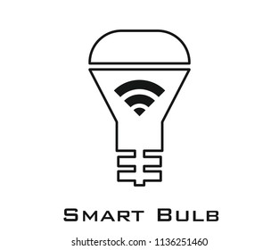 Smart bulb icon signs