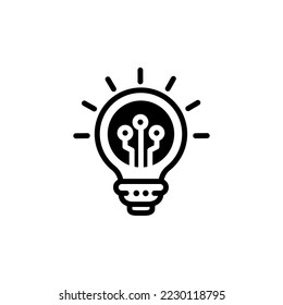 smart bulb icon vector illustration