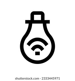 icono de bombilla inteligente para tu sitio web, móvil, presentación y diseño de logotipo.