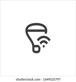 smart bulb innovation vector icon
