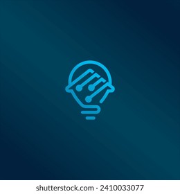 Inspiración en el diseño del logotipo del hogar de iluminación inteligente