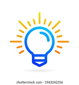 Symbol für intelligentes Glühbirnen-Logo