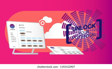 smart business background for shopping or commercial event. vector illustration.