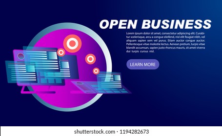 smart business background for shopping or commercial event. vector illustration.