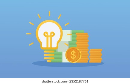 diseño empresarial inteligente.sobre fondo azul.Ilustración de diseño de vectores.