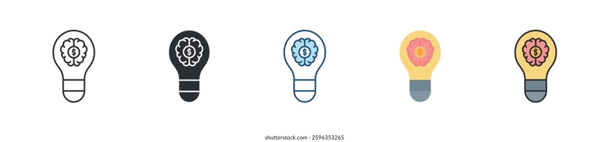 Smart Business Icon Set Multiple Style Collection